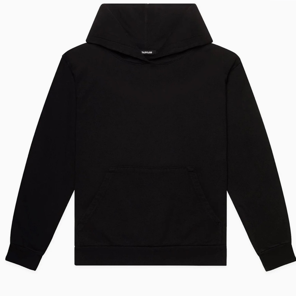 Talentless woman’s heavyweight black hoodie